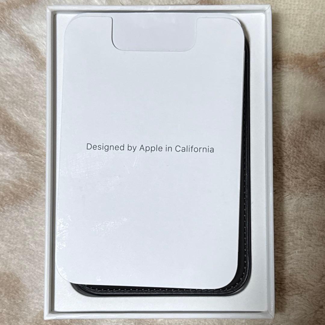 iPhoneアクセサリー iPhone leather wallet black