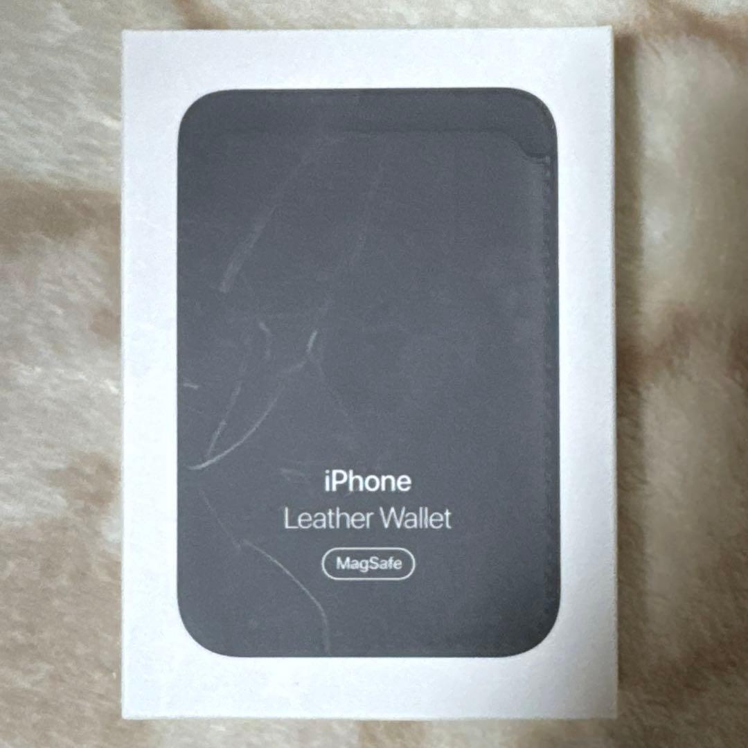 iPhoneアクセサリー iPhone leather wallet black