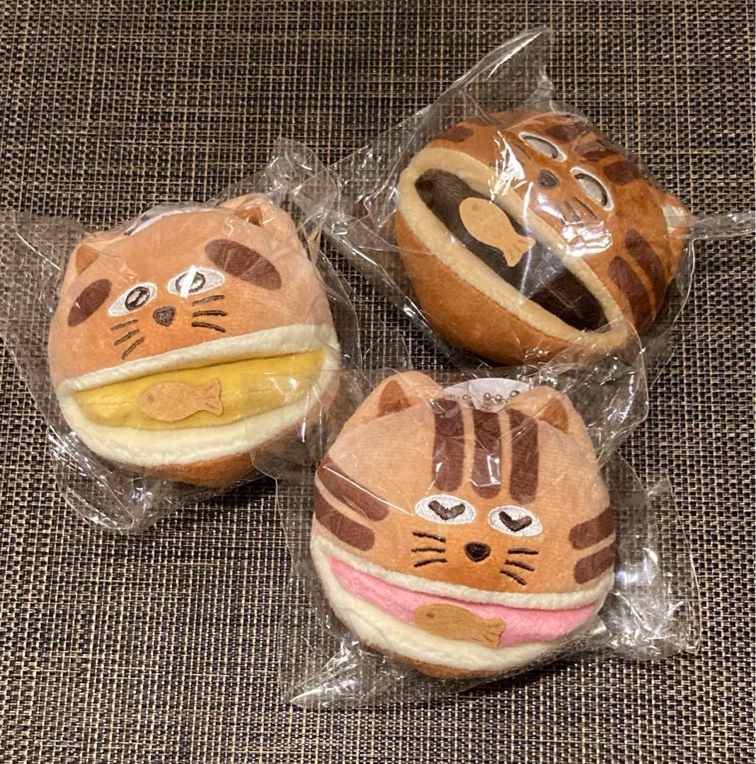 CAT&BAKES9456 DORAねこパンマスコット他4点セット