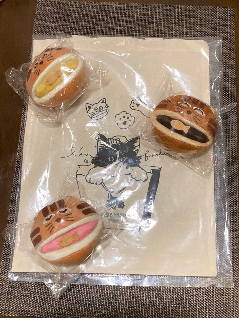 CAT&BAKES9456 DORAねこパンマスコット他4点セット