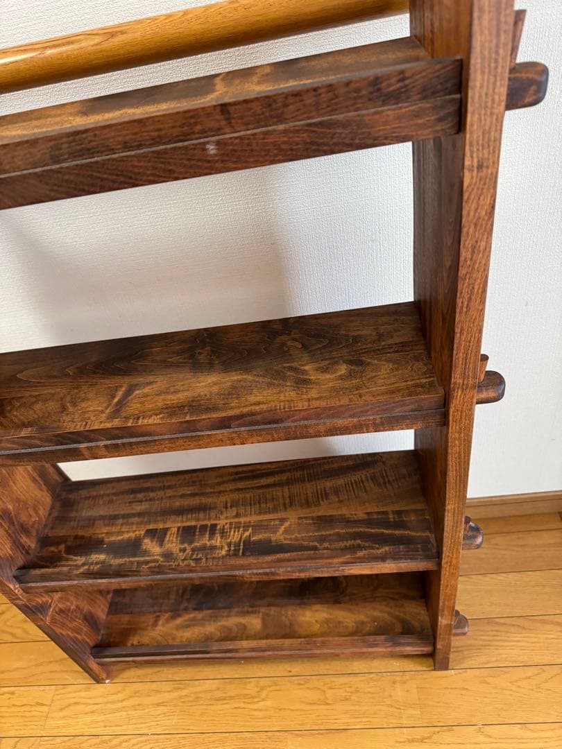 楔棚 昭和レトロ ラック インテリア 楔式 本棚