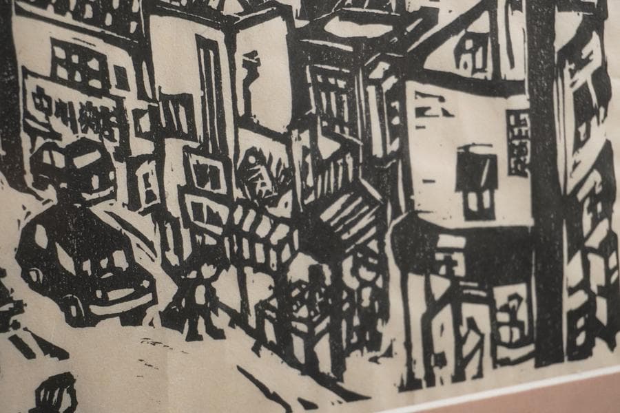 版画家 乾太 ひめじ城 野里門跡 限定100部 59/100