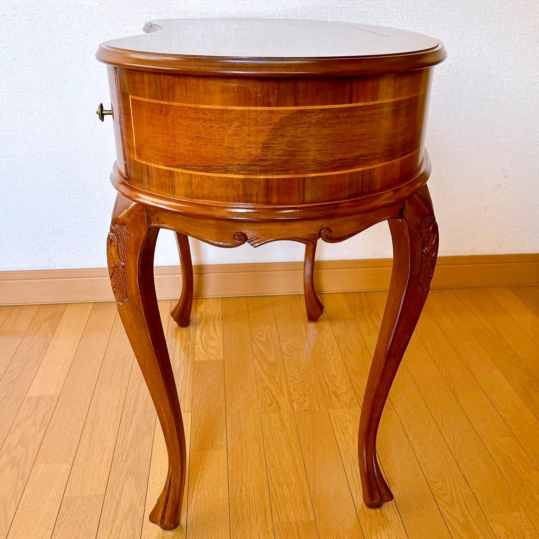 イタリア ITALY ドレッサー 猫脚 象嵌 ヨーロピアンスタイル 彫刻 鏡台