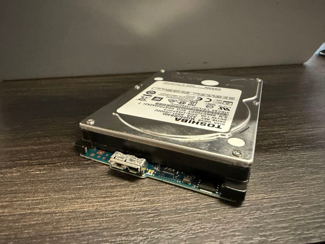 2.5インチ TOSHIBA HDD 4TB USB3.0 Micro-B 接続