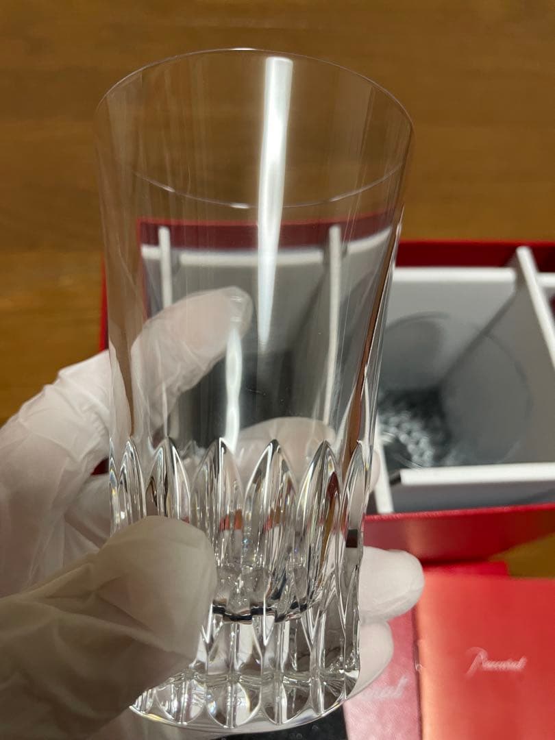 【Baccarat】 ペアグラス 高さ約12cm【新品未使用】
