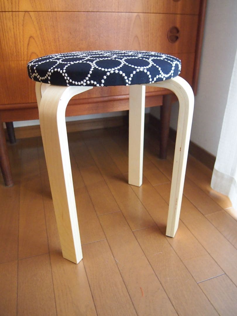 ピカさん専用 ミナペルホネン ハンドメイド 丸スツール タンバリン 生地 チェア