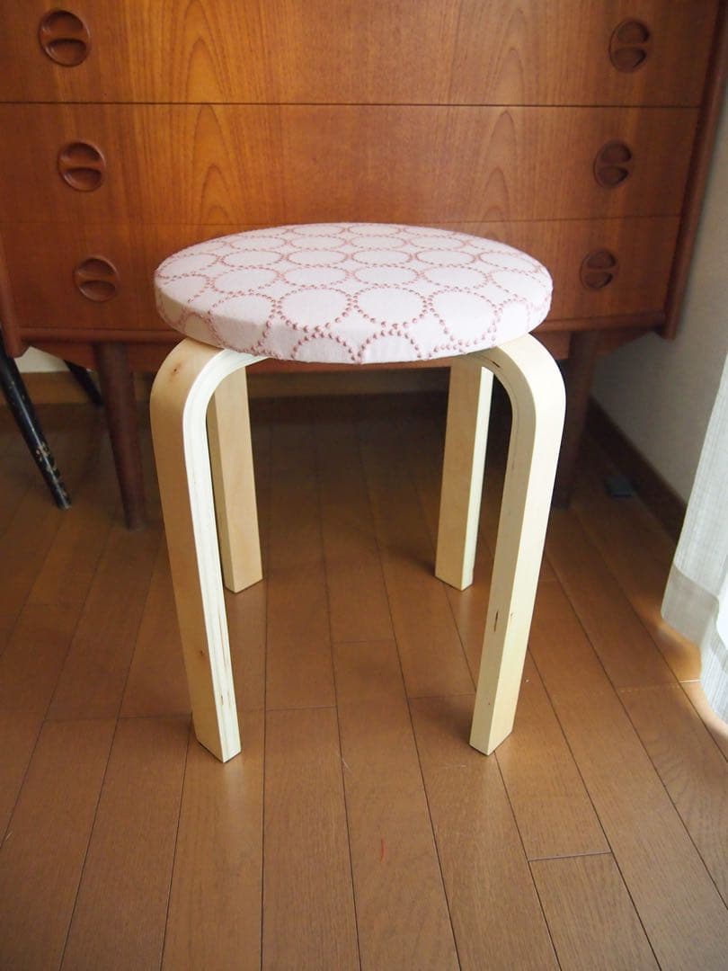 ピカさん専用 ミナペルホネン ハンドメイド 丸スツール タンバリン 生地 チェア