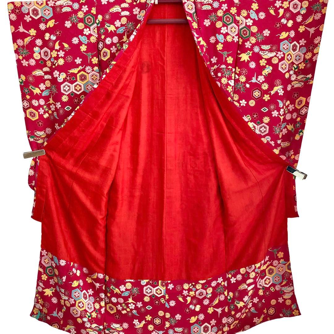 ★レトロ　アンティーク　女の子　子供着物　七五三　7歳 大正ロマン　NO2