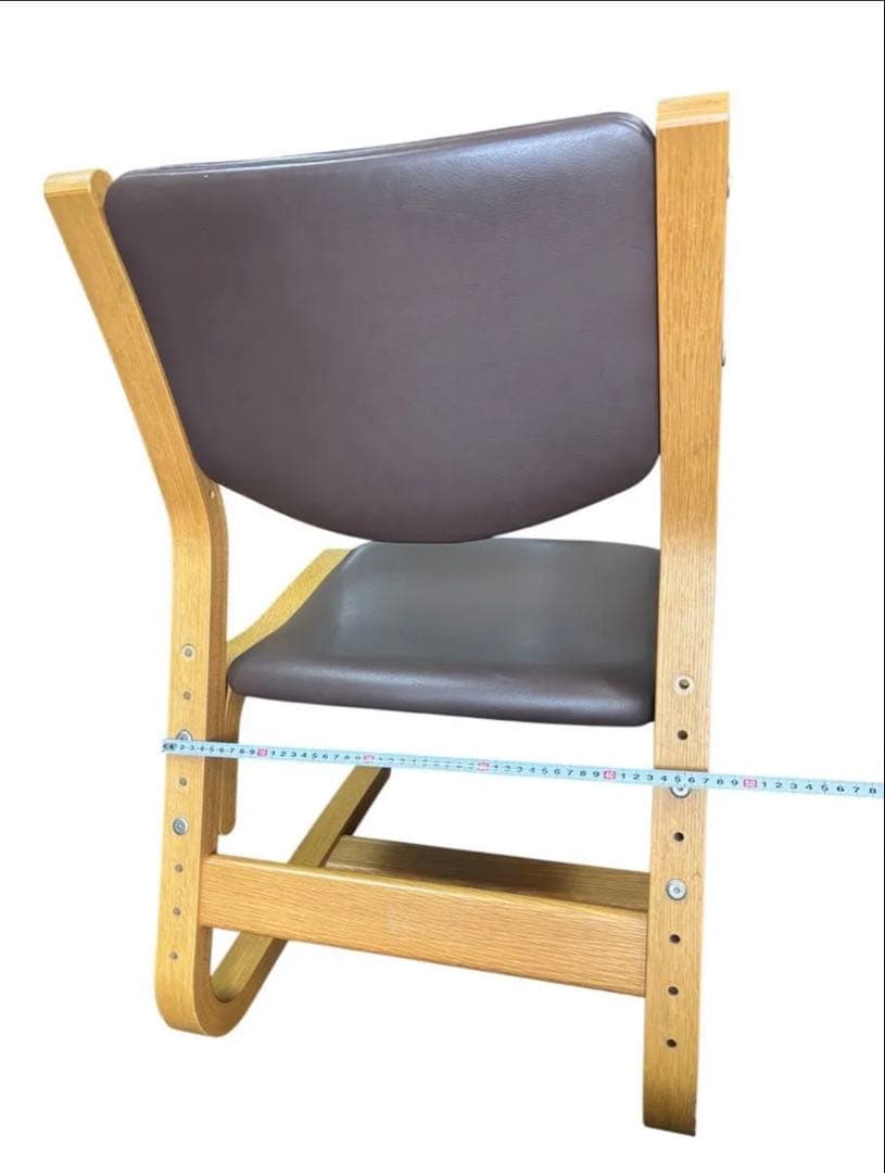 【中古】カリモク X338JADSG 成長チェア木製合皮