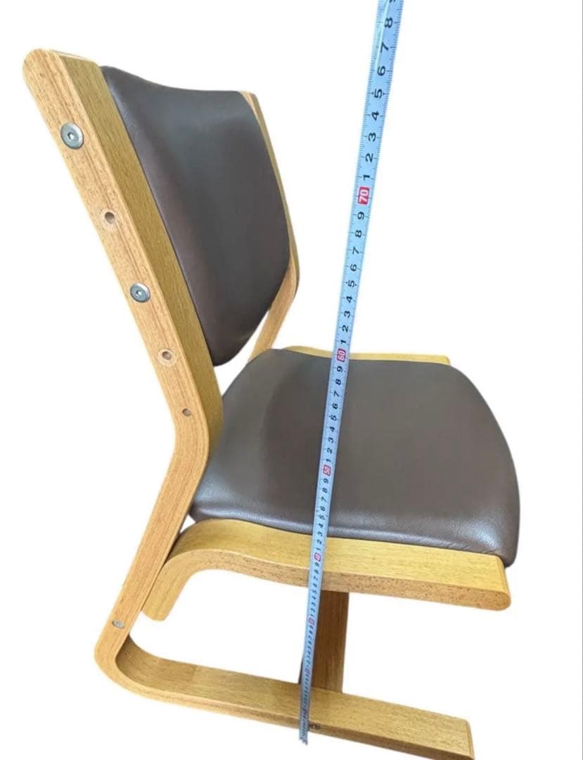 【中古】カリモク X338JADSG 成長チェア木製合皮