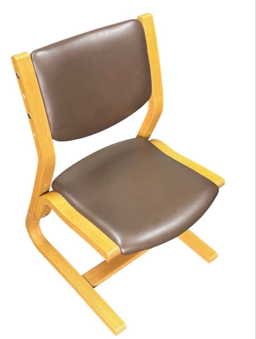 【中古】カリモク X338JADSG 成長チェア木製合皮