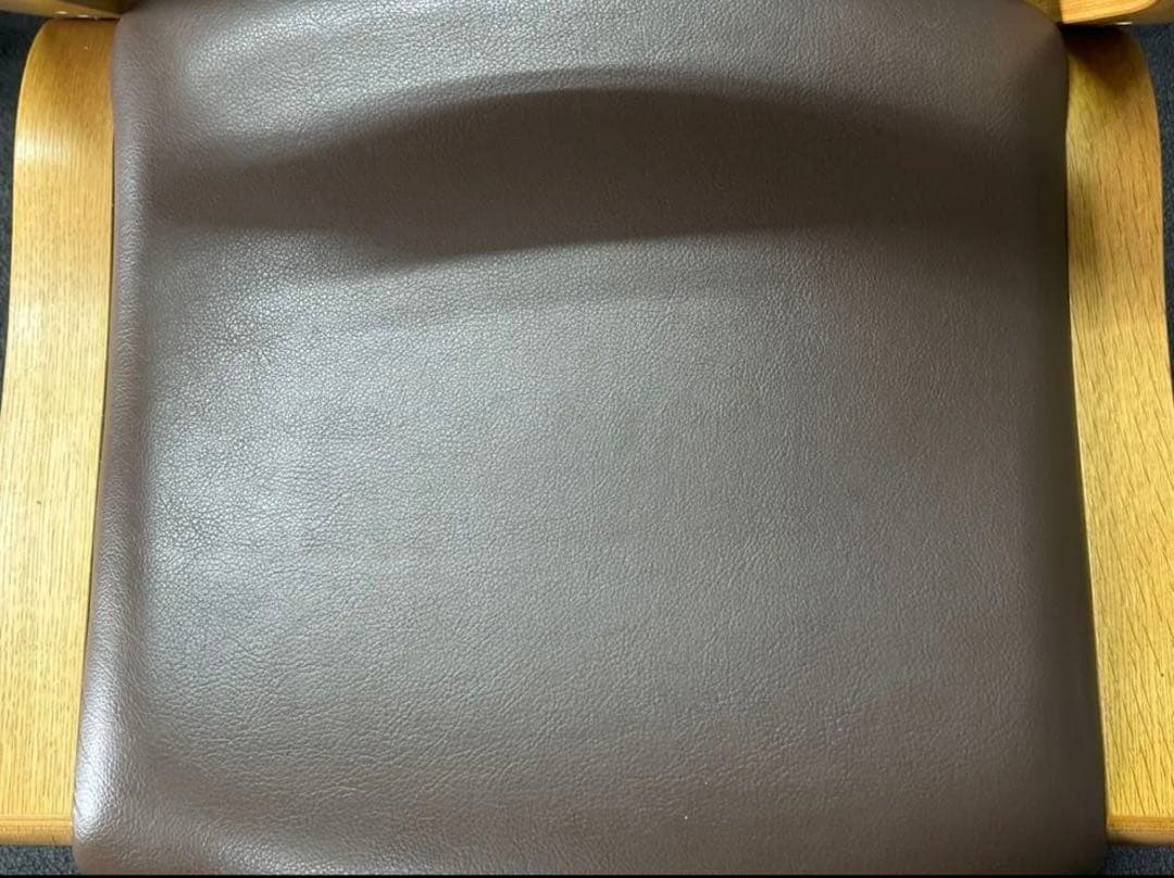 【中古】カリモク X338JADSG 成長チェア木製合皮