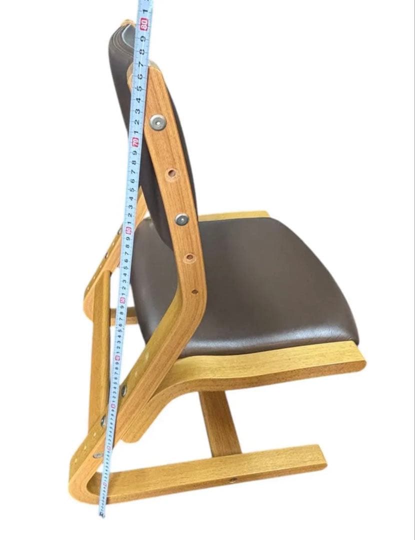 【中古】カリモク X338JADSG 成長チェア木製合皮