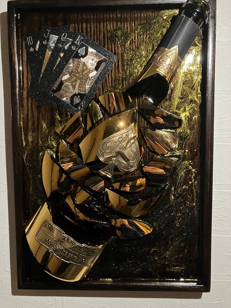 【黒✖︎金】アルマンドゴールド　立体アート