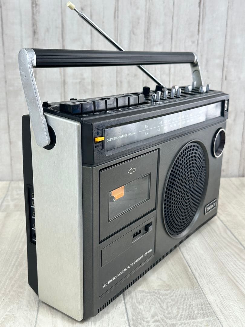【動作品】 SONY ラジカセ　CF-1980 昭和レトロラジオ　FM/AM