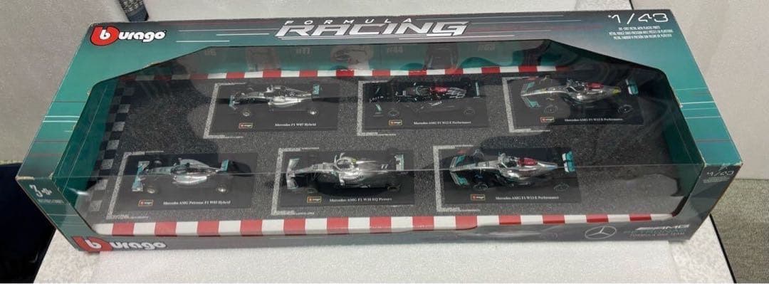 burago Mercedes AMG Petronas F1 6台セット