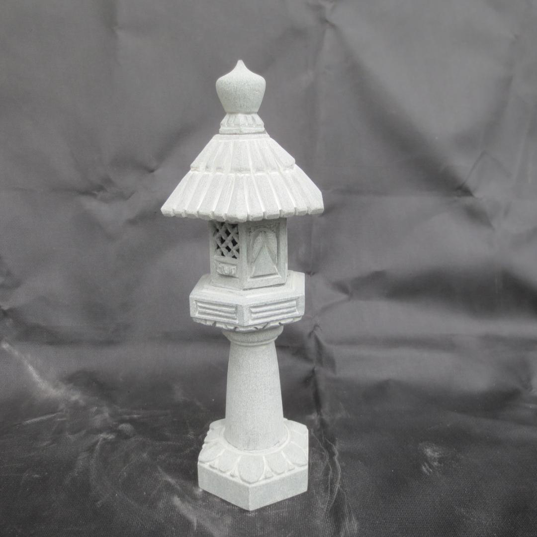 ミニ灯籠 大谷型 灯篭 灯籠 燈籠 灯ろう 蟷螂 とうろう 天然御影石