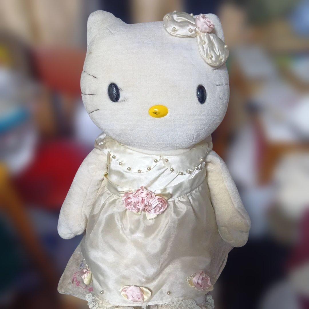 ハローキティ1998年バースデー限定 ぬいぐるみレトロレア約94cm
