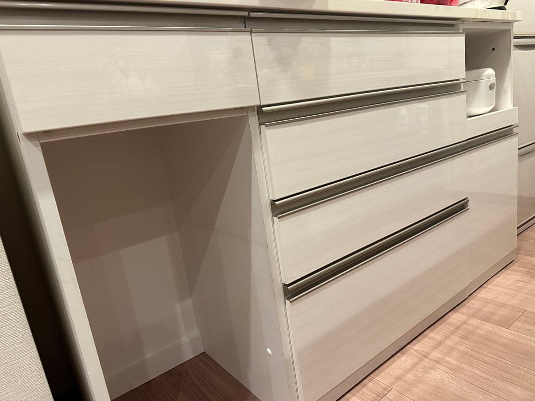 ニトリ　キッチンカウンター　キッチンボード180　リガーレ