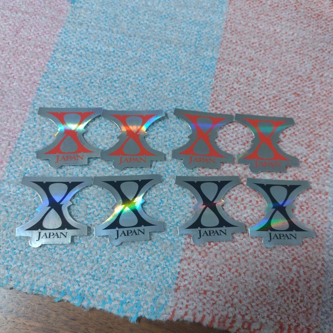 X JAPAN　缶ケース＆ホログラムステッカー8枚のセット