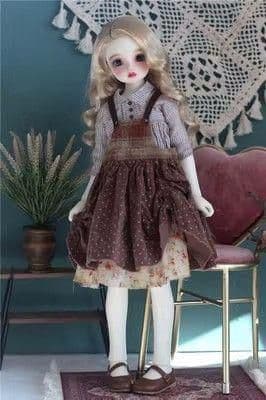 AS28 BJD 1/3 人形 ドール　用ウィッグ カツラ 耐熱 ハンドメイド