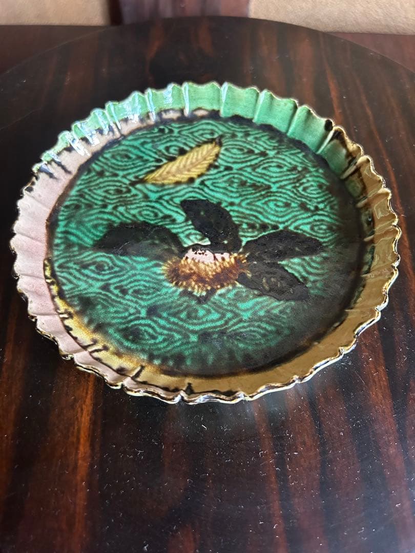 古九谷　小皿　14センチ