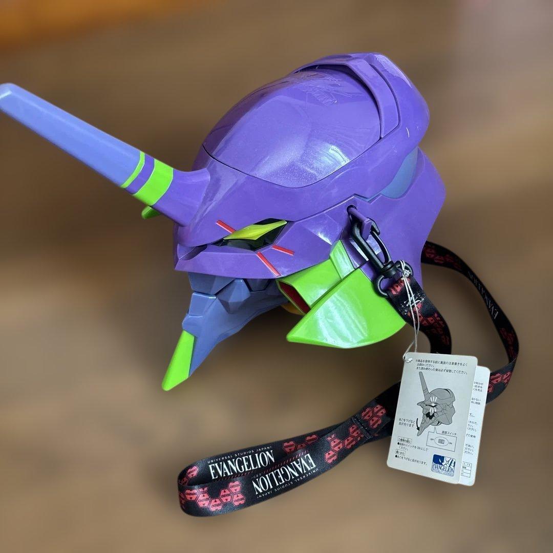 ユニバUSJ 初期号ヱヴァンゲリヲン ポップコーンバケット＆ストラップ