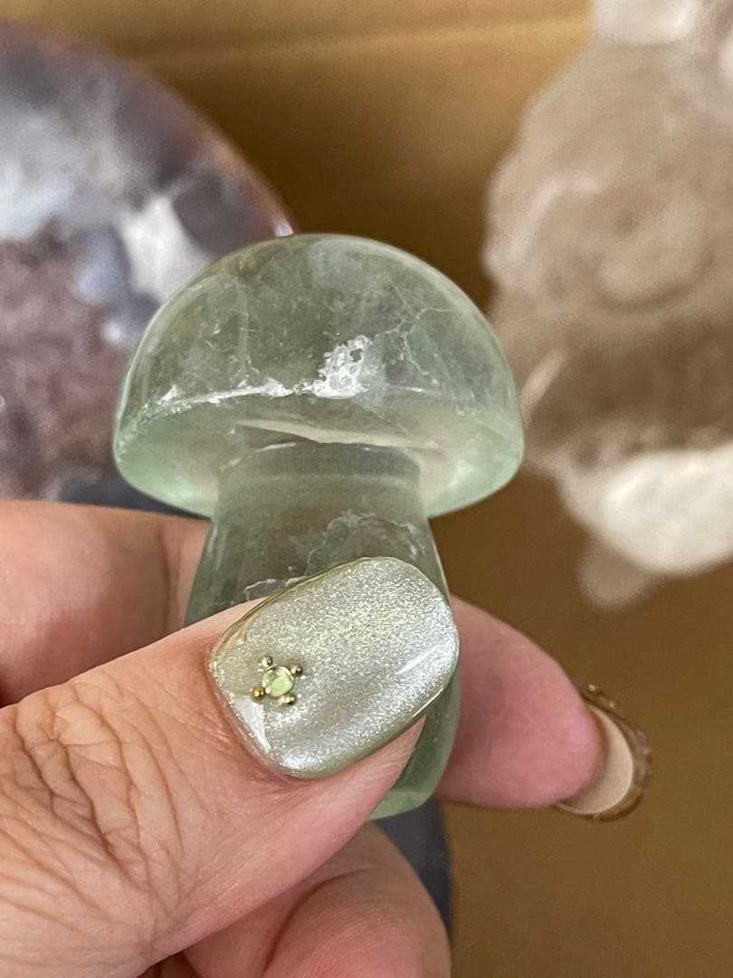 天然石　トレジャー瑪瑙聚宝盆 と　高透明　綺麗　水晶うさぎ　バラ可