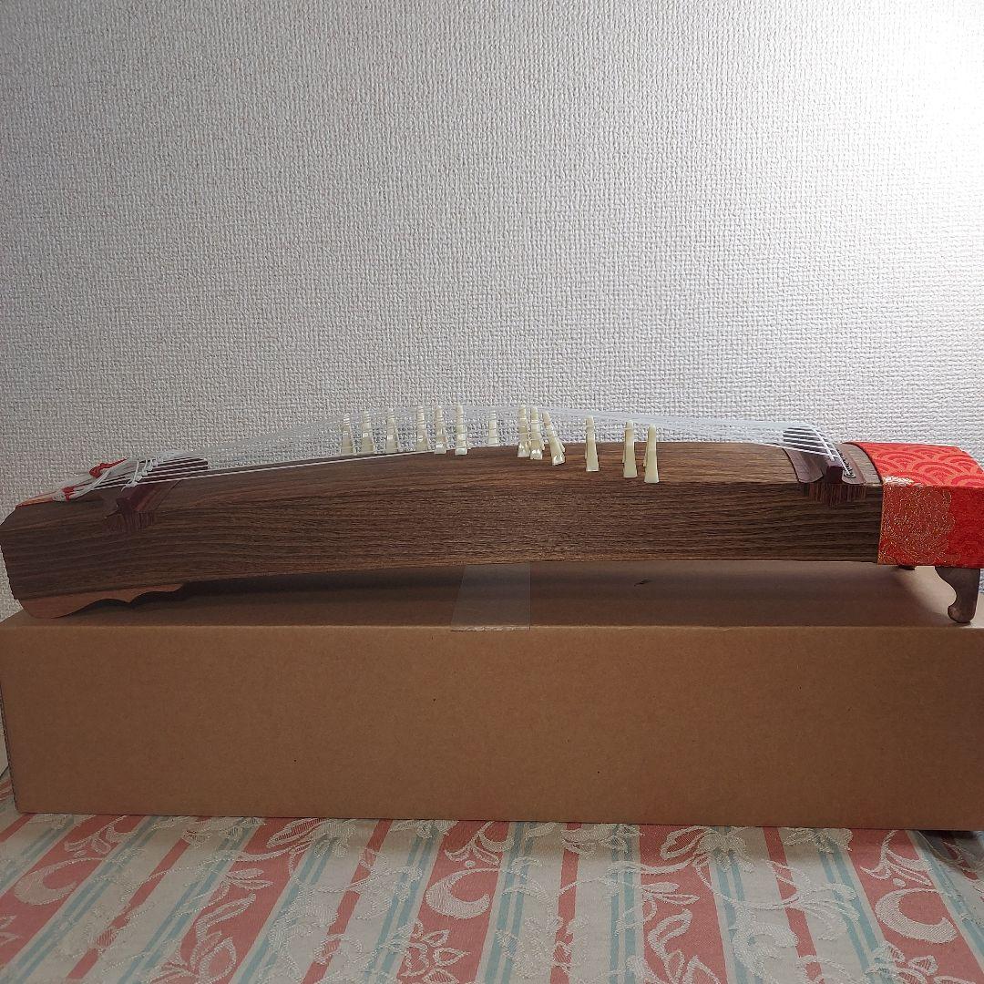 二尺琴 ミニ琴 全長61.5cm お琴 和楽器 短箏 短琴 説明書付き