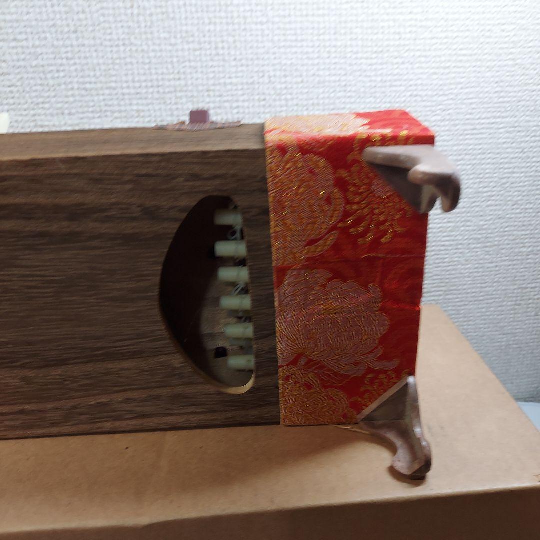 二尺琴 ミニ琴 全長61.5cm お琴 和楽器 短箏 短琴 説明書付き
