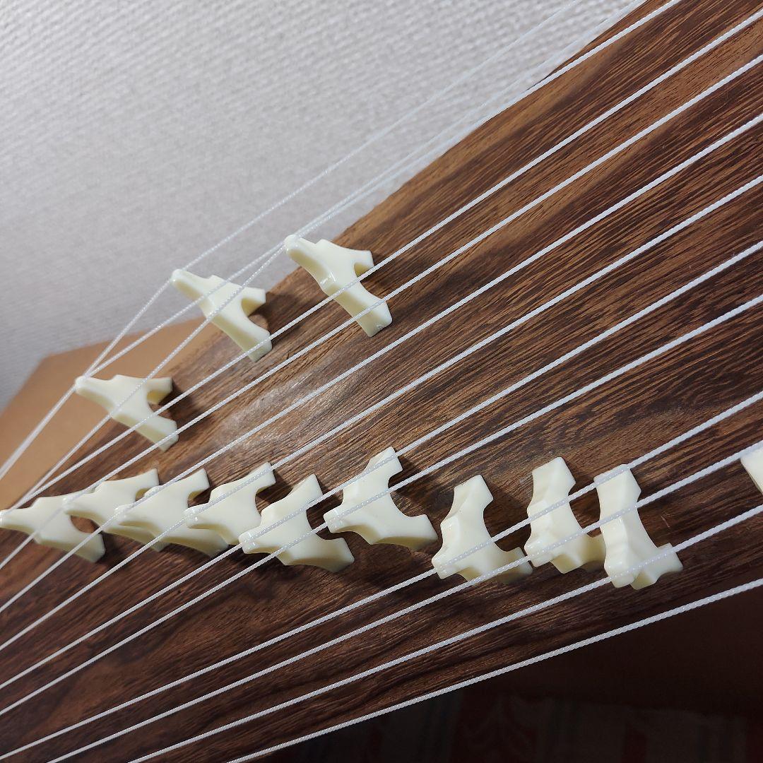 二尺琴 ミニ琴 全長61.5cm お琴 和楽器 短箏 短琴 説明書付き