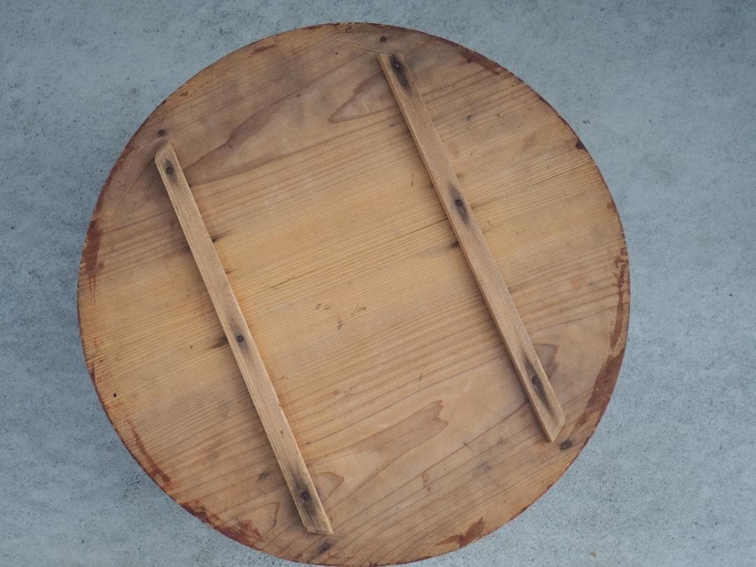 蓋付オケ小　ベンガラ漆塗　漆塗り　桶六から寄進　お寺の備品　おひつ