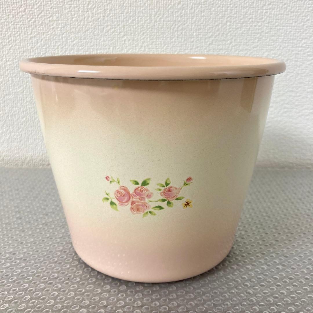 【未使用・美品】【レア★】イマン imane ポーレット　プランター　ホーロー