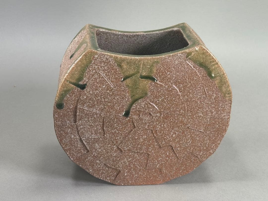 華道家元　四十三世 池坊専永　家元好 花器 銘「十三夜」陶器　華道具 花瓶