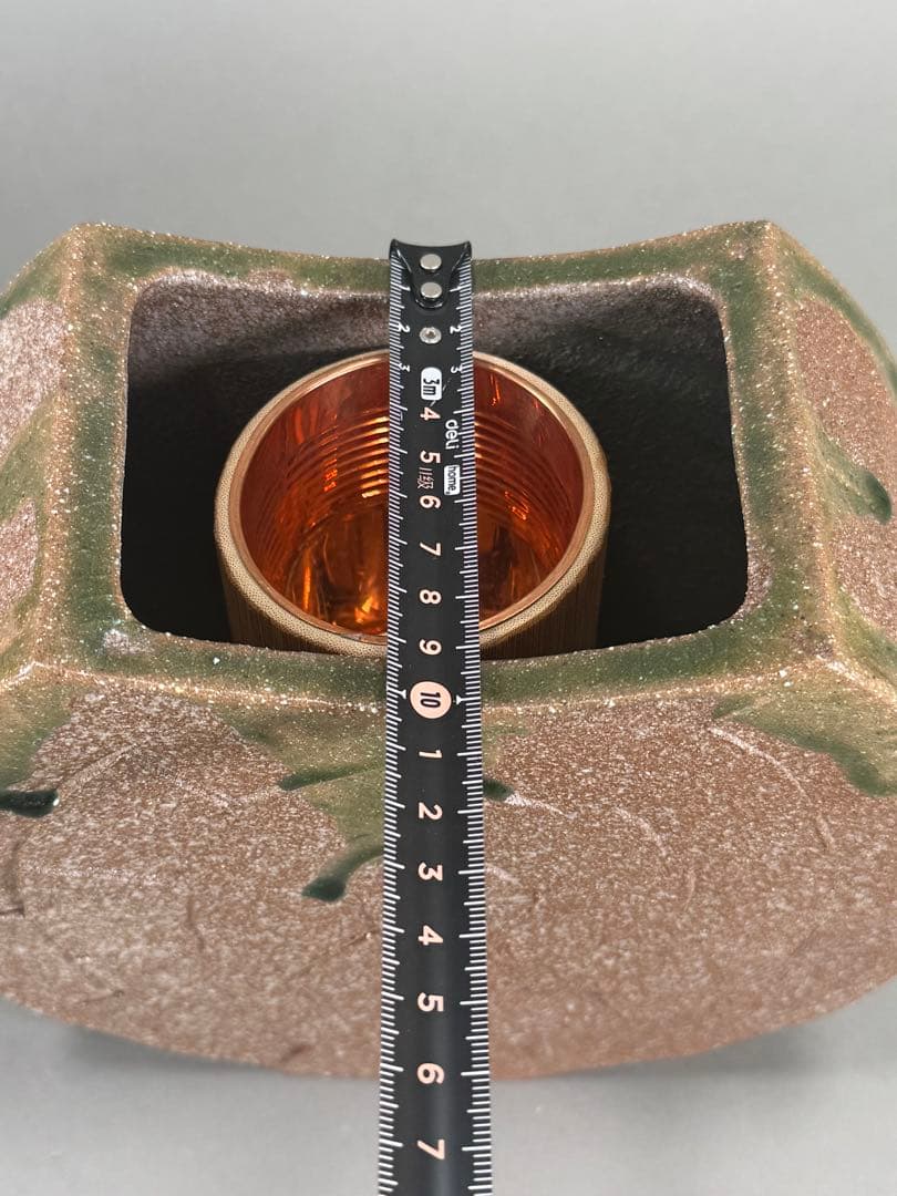 華道家元　四十三世 池坊専永　家元好 花器 銘「十三夜」陶器　華道具 花瓶