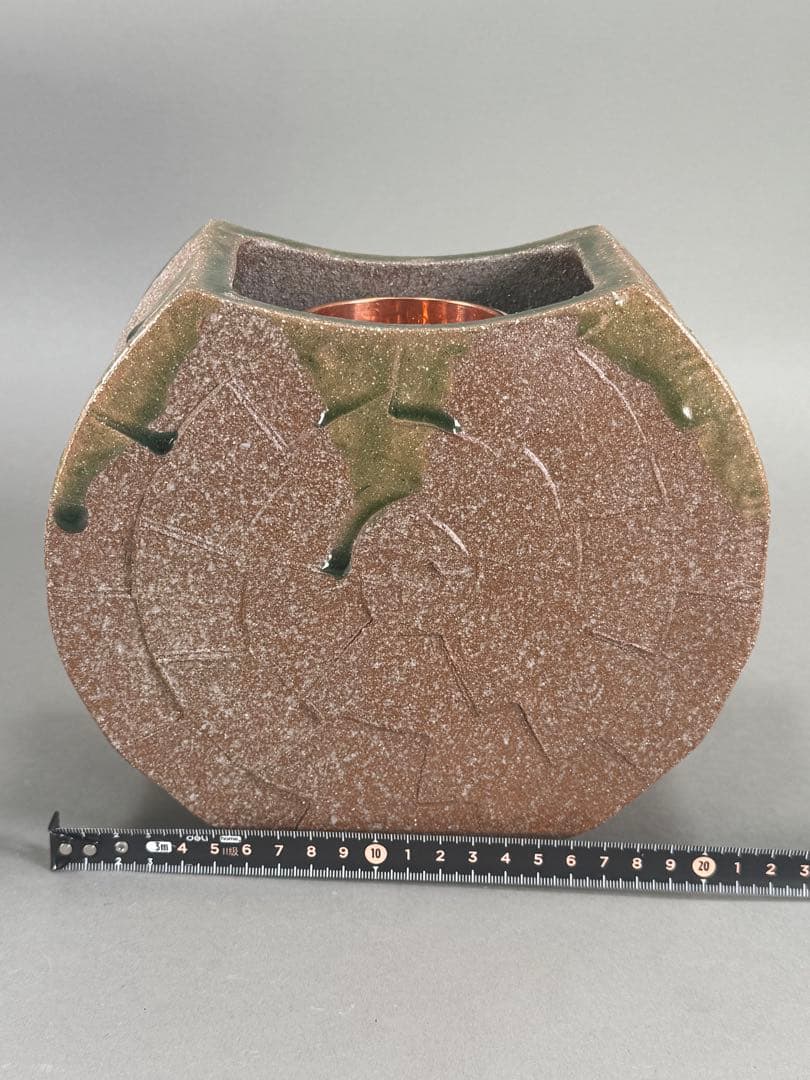 華道家元　四十三世 池坊専永　家元好 花器 銘「十三夜」陶器　華道具 花瓶