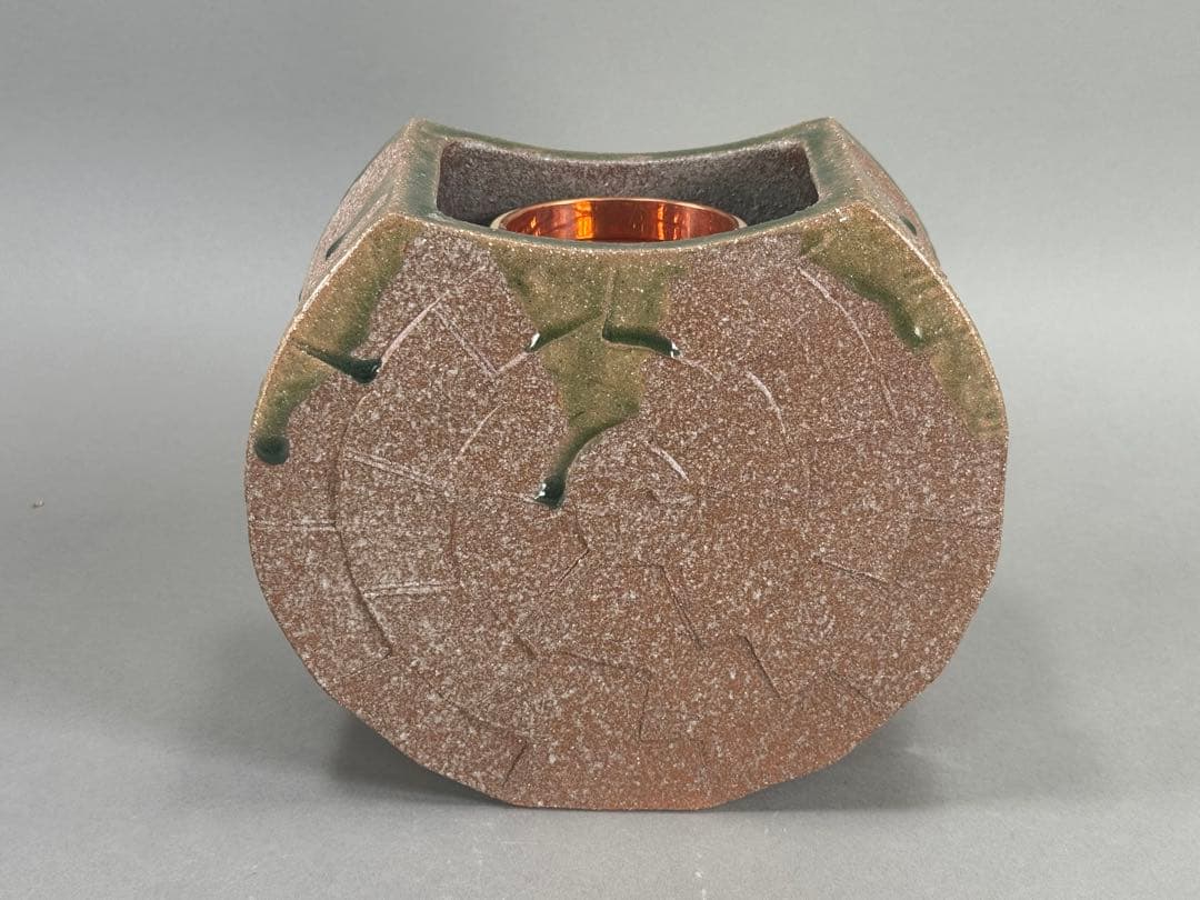 華道家元　四十三世 池坊専永　家元好 花器 銘「十三夜」陶器　華道具 花瓶