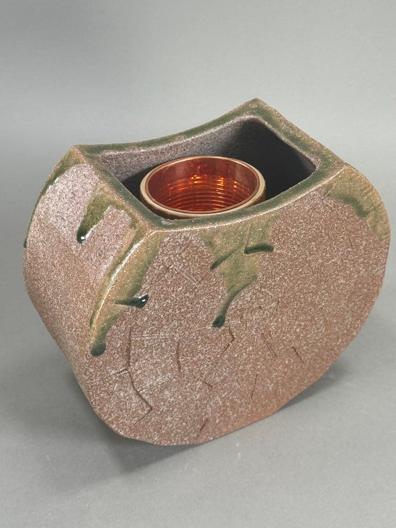 華道家元　四十三世 池坊専永　家元好 花器 銘「十三夜」陶器　華道具 花瓶