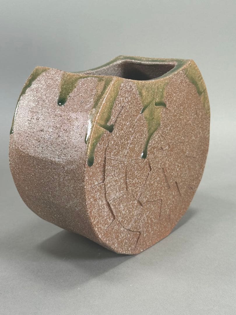 華道家元　四十三世 池坊専永　家元好 花器 銘「十三夜」陶器　華道具 花瓶