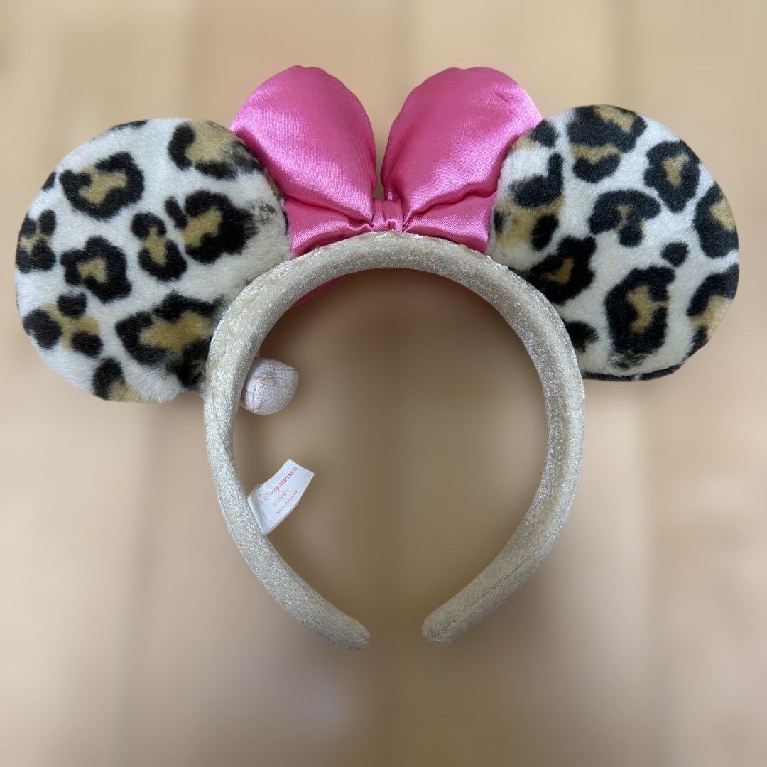 ディズニー　ミニーちゃん　ヒョウ柄　カチューシャ 値下げ可能！