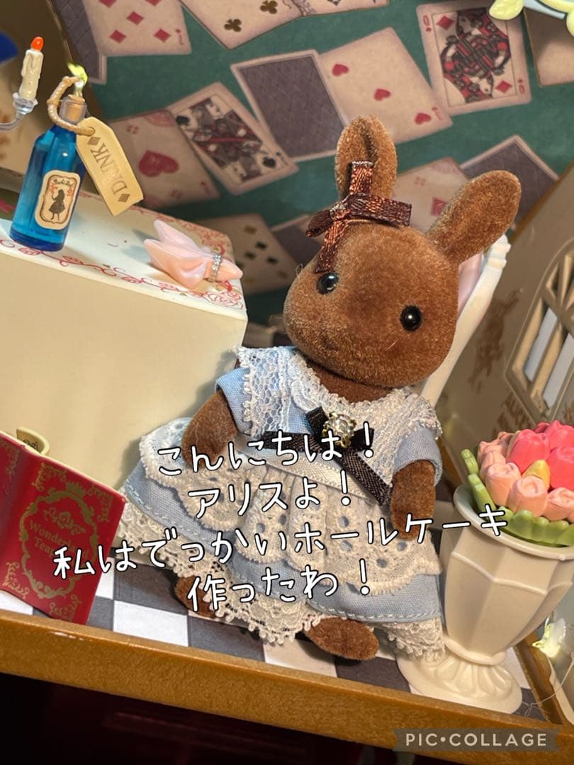 不思議な国のアリス涙の海を泳いだらホールケーキ