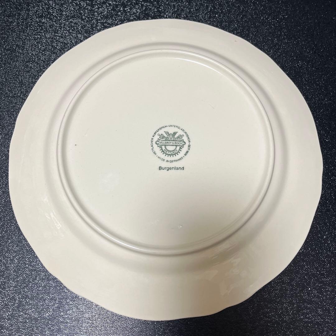 橋A ビレロイ＆ボッホ ブルゲンランド ディナープレート 4枚 25cm