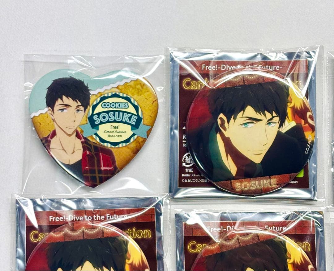 Free! エンディング 推しキャラBOX ED缶バッジ 山崎宗介