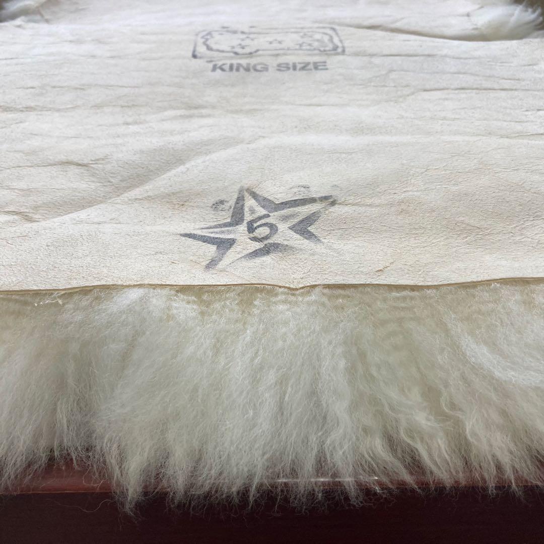 ムートン 羊毛 本革 長毛 白色 座布団 ラグ 背もたれ 椅子 車 座席 新品