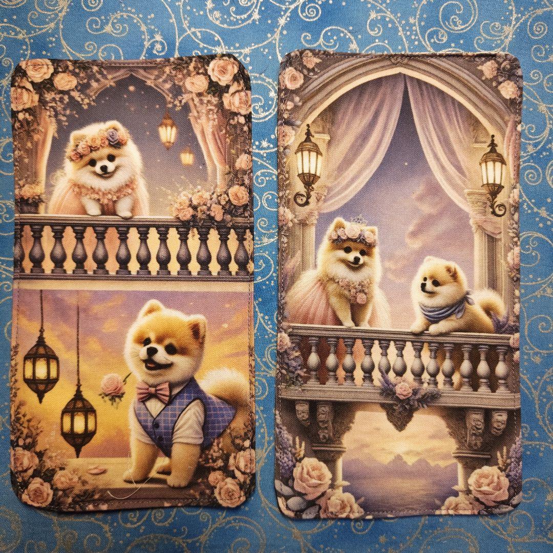 yourelia 　4重ハンカチ　ポメラニアンちゃん柄　19枚