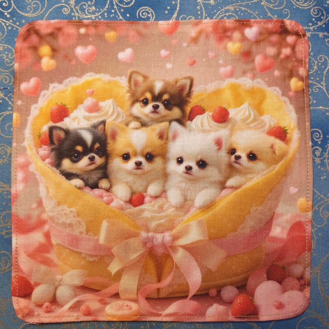 ななちゃん　ハンカチ　チワワちゃん柄　17枚