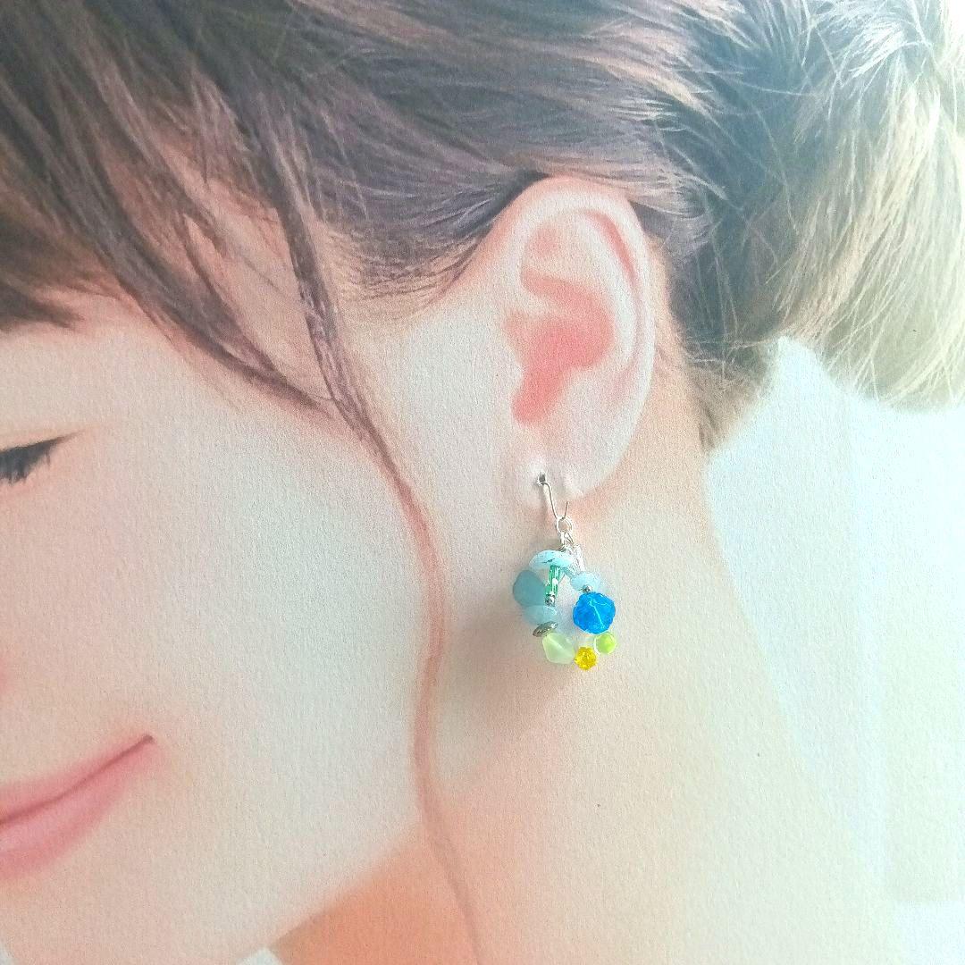 9386 アクアマリン チェコビーズ パーツ