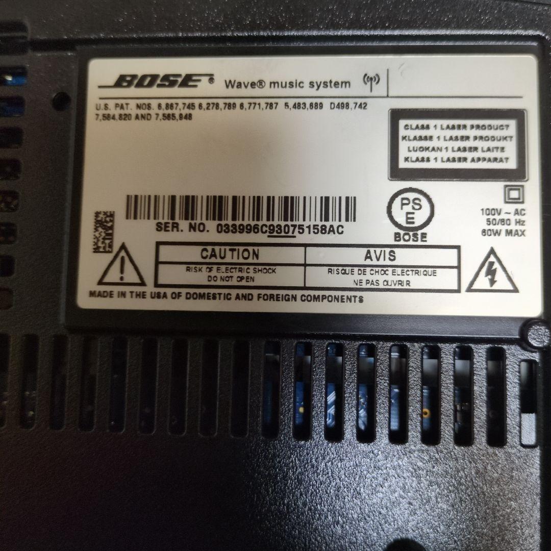Bose Wave Music System 完動品純正リモコン電源コード取説