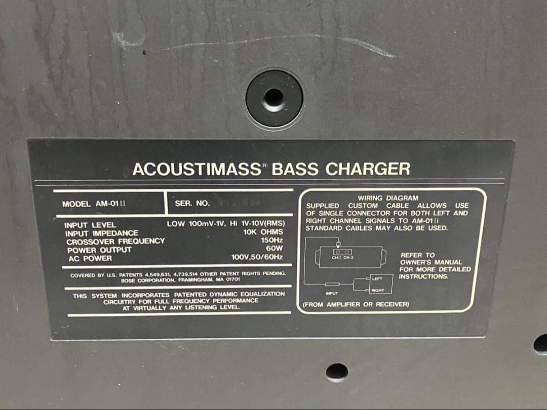 BOSE ボーズ AM-01II サブウーファー 音響機材 通電OK 中古