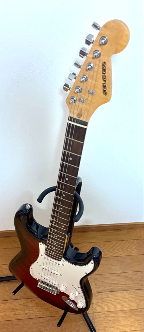 初心者向け SELDER エレキギター サンバースト・新品ソフトケース付